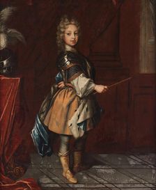 Portrait of Duke Charles Frederick of Holstein-Gottorp (1700-1739) as child. Creator: Krafft, David, von (1655-1724)