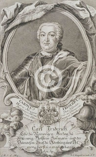 Portrait of Duke Charles Frederick of Holstein-Gottorp (1700-1739), middle of the 18th century. Creator: Leopold, Johann Christian (1699-1755).