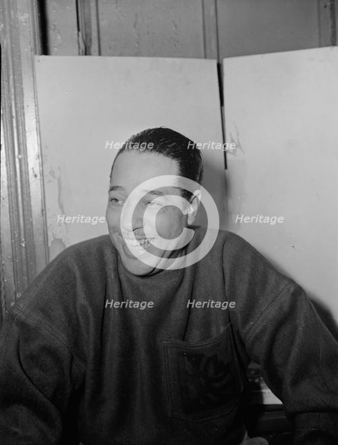 Portrait of Duke Ellington, Washington, D.C., between 1938. Creator: William Paul Gottlieb.