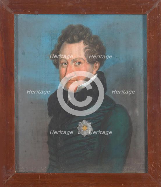 Portrait of Duke Ernest I of Saxe-Coburg and Gotha (1784-1844), Early 19th cen.. Creator: Anonymous.
