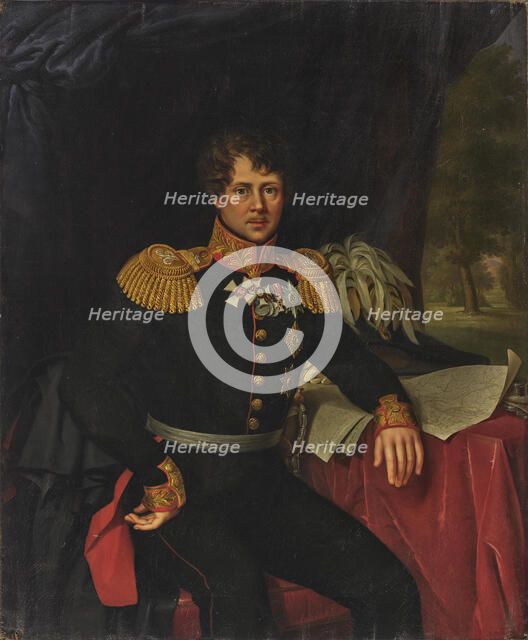Portrait of Duke Eugen of Württemberg (1788-1857), 1836. Creator: Rothe, Carl (1810-1865).