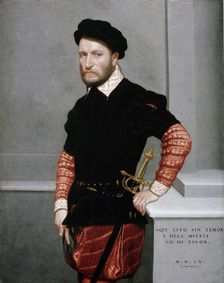 Portrait of Duke Gabriel de la Cueva y Girón, 1560. Creator: Moroni, Giovan Battista (1520/25-1578)