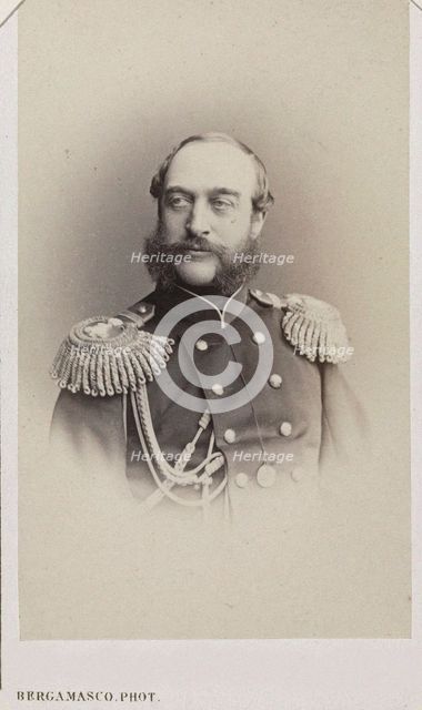 Portrait of Duke Georg August of Mecklenburg-Strelitz (1824-1876), c. 1870.