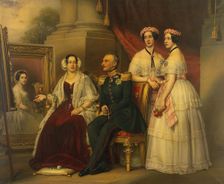 Portrait of Duke of Saxe-Altenburg Joseph's Family, 1848. Creator: Joseph Karl Stieler