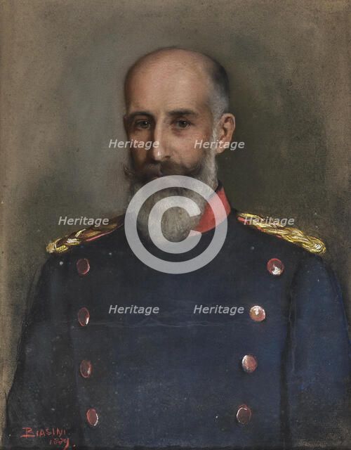 Portrait of Duke Philipp of Württemberg (1838-1917). Creator: Biasini, Mari (1866-1937).