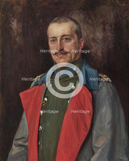 Portrait of Duke Robert of Württemberg (1873-1947), 1917. Creator: Wettig, Heinrich (1875-after 1938).