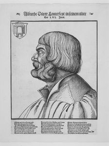 Portrait of Dürer, early 16th century. Creator: Erhard Schön