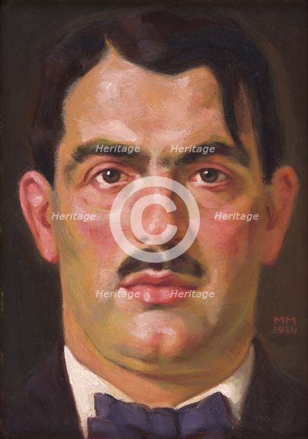 Portrait of E. B. Lukác, 1934. Creator: Milan Thomka Mitrovsky.