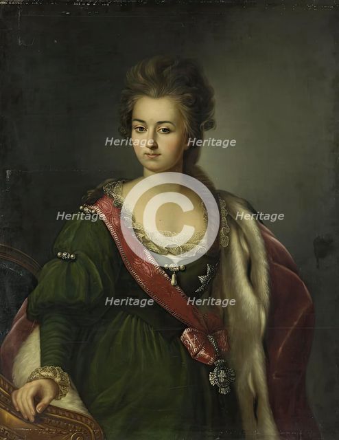 Portrait of E. Biron, (nee Princess Yusupova), 1834. Creator: Grigory Novikov.
