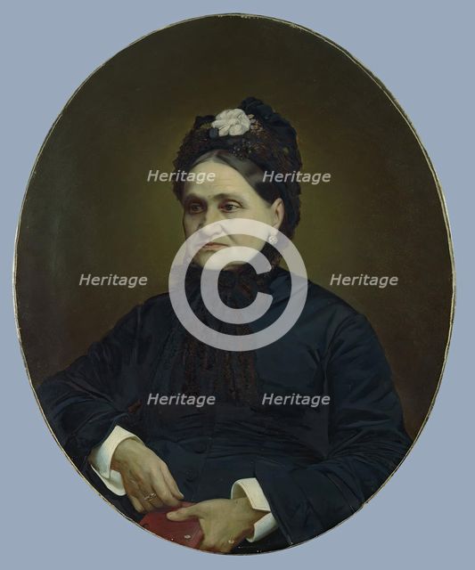 Portrait of E.I. Brusnitsyna, the Wife of Factory Owner, 1895. Creator: Unknown.
