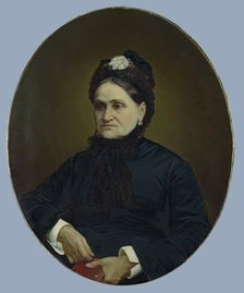 Portrait of E.I. Brusnitsyna, the Wife of Factory Owner, 1895. Creator: Unknown