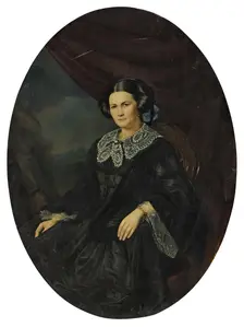 Portrait of E.K. Rukavishnikova, 1864. Creator: Unknown