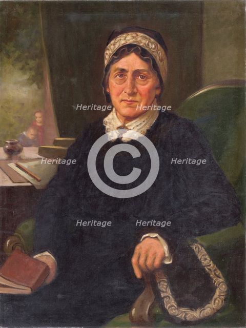 Portrait of E. M. Soltésová, around 1935. Creator: Milan Thomka Mitrovsky.