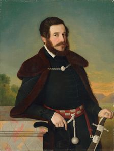 Portrait of E. Szmrecsányi, 1844. Creator: Jozef Bozetech Klemens