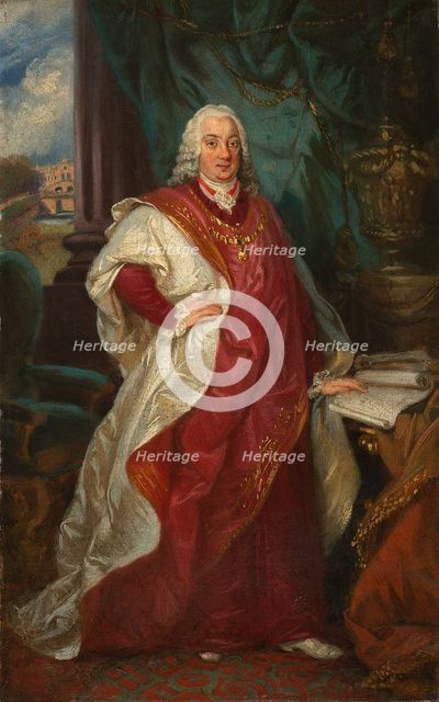 Portrait of Emanuel Teles da Silva, Count of Silva-Tarouca (1691-1771). Creator: Josef Manes.