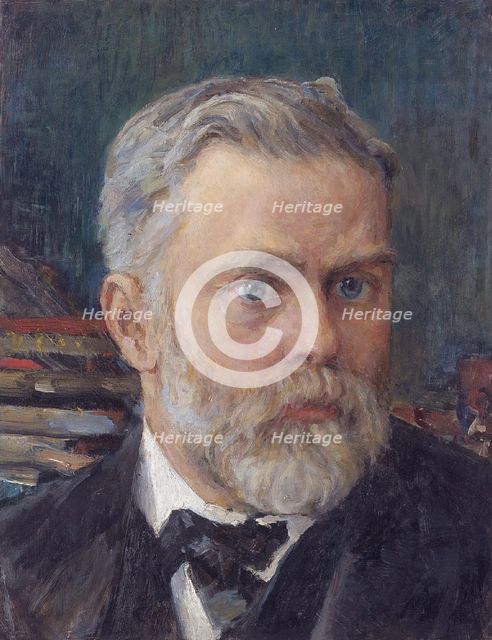 Portrait of Emanuel Nobel (1859-1932), c. 1909. Artist: Serov, Valentin Alexandrovich (1865-1911)