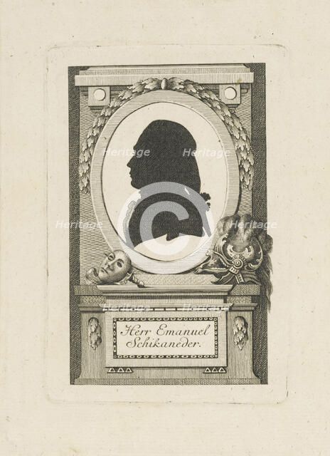 Portrait of Emanuel Schikaneder (1751-1812), c. 1790. Creator: Anonymous.