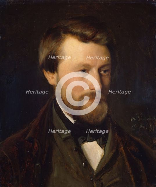 Portrait of Emil Tidemand, the Artist's Brother, 1851. Creator: Adolph Tidemand.