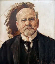 Portrait of Emil Moritz Rathenau (1838-1915), 1907. Creator: Liebermann, Max (1847-1935)