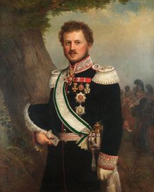 Portrait of Emil, Prince of Hesse and of the Rhine (1790-1858) , c. 1850. Creator: Winterhalter, Franz Xaver, School of