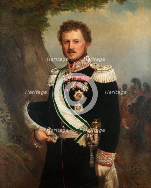Portrait of Emil, Prince of Hesse and of the Rhine (1790-1858) , c. 1850. Creator: Winterhalter, Franz Xaver, School of  .