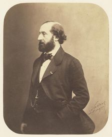 Portrait of Émile Augier (1820-1889), 1857. Creator: Nadar, Gaspard-Félix (1820-1910)