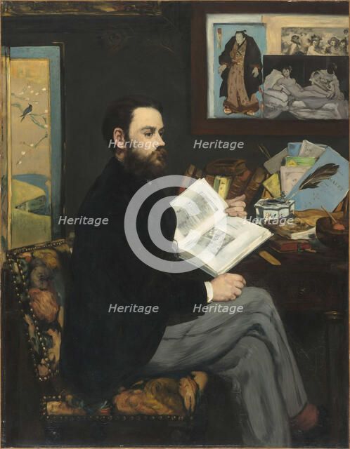 Portrait of Émile Zola (1840-1902), 1868.