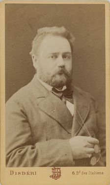 Portrait of Émile Zola (1840-1902). Creator: Disdéri, André Adolphe-Eugène (1819-1889)