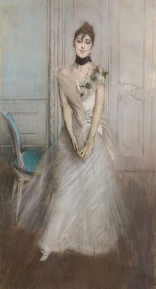 Portrait of Emiliana Concha de Ossa, 1888. Creator: Boldini; Giovanni (1842-1931)