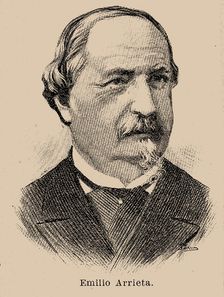 Portrait of Emilio Arrieta (1821-1894). Creator: Anonymous