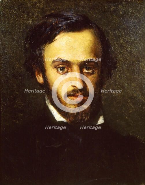 Portrait of Emilio Villari (1836-1904), 1855-1858. Creator: Morelli, Domenico (1826-1901).