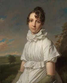 Portrait of Emma Jane Hodges, c.1810. Creator: Charles Howard Hodges