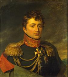 Portrait of Emmanuil (Emmanuel) de Saint-Priest (1776-1814), 1822. Creator: Workshop of George Dawe