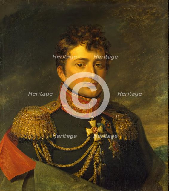 Portrait of Emmanuil (Emmanuel) de Saint-Priest (1776-1814), 1822. Creator: Workshop of George Dawe.