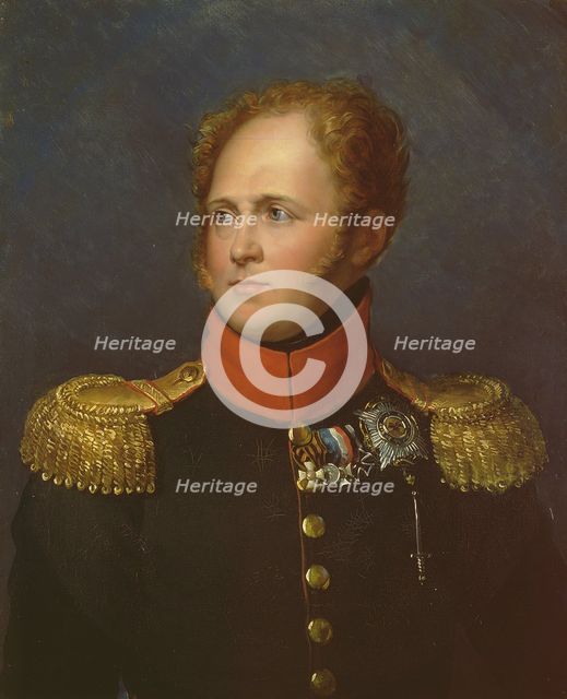 Portrait of Emperor Alexander I (1777-1825), ca 1814. Artist: Gérard, François Pascal Simon (1770-1837)