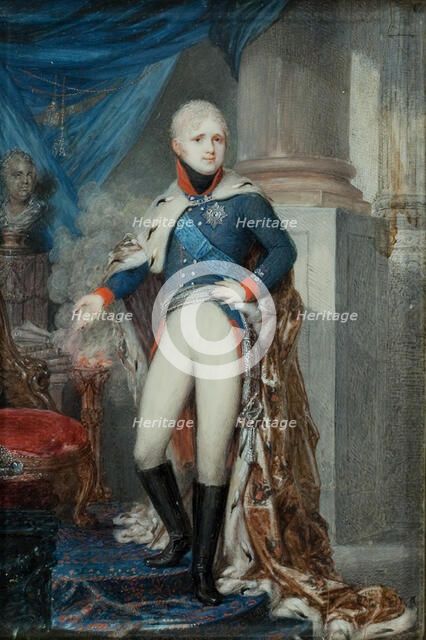 Portrait of Emperor Alexander I (1777-1825), Early 1800s. Artist: Gerin, Jean (c. 1785-after 1827)