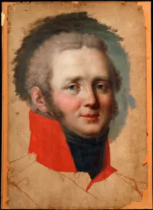 Portrait of Emperor Alexander I 1800s. Artist: Jean Laurent Monnier