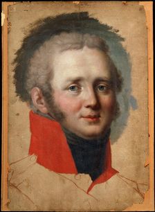 Portrait of Emperor Alexander I 1800s. Artist: Jean Laurent Monnier