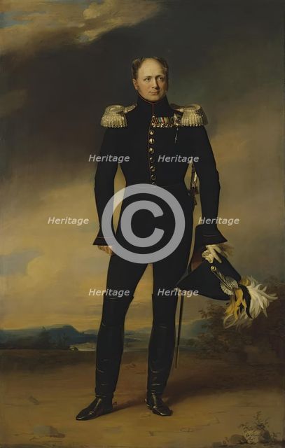 Portrait of Emperor Alexander I, c.1825-1829. Creator: George Dawe.