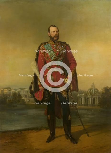 Portrait of Emperor Alexander II, 1866. Creator: Georg von Bothmann.