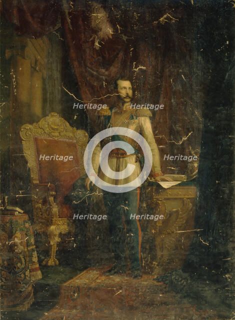 Portrait of Emperor Alexander II (1818-1881), 1862. Artist: Reichert, Fyodor Martynovich (?-1881)