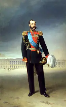 Portrait of Emperor Alexander II (1818-1881), 1875. Creator: Bottman, Yegor (Gregor) (18..-1891)