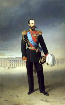 Portrait of Emperor Alexander II (1818-1881), 1875. Creator: Bottman, Yegor (Gregor) (18..-1891)