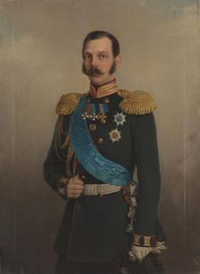 Portrait of Emperor Alexander II (1818-1881), after 1856. Creator: Anonymous