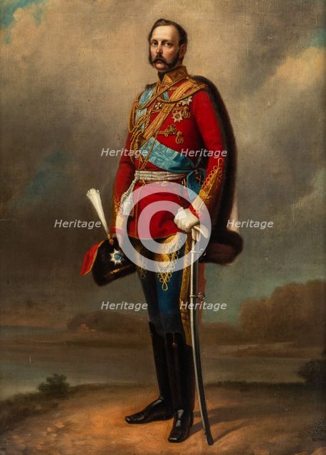 Portrait of Emperor Alexander II (1818-1881), Second Half of the 19th cen.. Creator: Perov, Vladimir Vasilyevich (1868-1898).