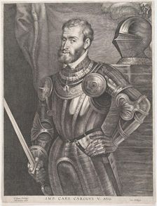 Portrait of Emperor Charles V, ca. 1620-30 Creator: Lucas Vorsterman