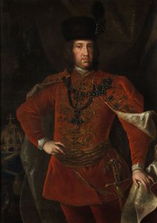 Portrait of Emperor Charles VI (1685-1740), as King of Hungary, First half of the 18th cent. Creator: Anon