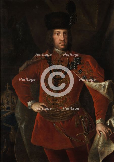Portrait of Emperor Charles VI (1685-1740), as King of Hungary, First half of the 18th cent. Creator: Anon.