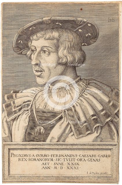 Portrait of Emperor Ferdinand I (1503-1564), 1531. Creator: Beham, Barthel (c. 1502-1540).