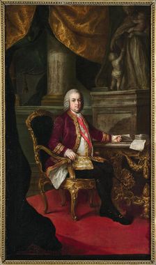 Portrait of Emperor Francis I of Austria (1708-1765), c1780. Creator: Batoni; Pompeo Girolamo (1708-1787)